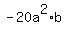 -20a+%5E2%2Ab+