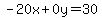-20x%2B0y=30