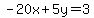 -20x%2B5y=3