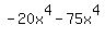 -20x%5E4-75x%5E4
