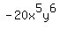 -20x%5E5y%5E6