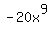 -20x%5E9