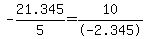 -21.345%2F5=10%2F-2.345