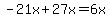-21x%2B27x=6x