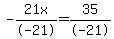 -21x%2F-21=35%2F-21