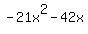 -21x%5E2-42x