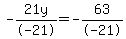 -21y%2F-21=-63%2F-21