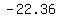 -22.36