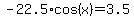 -22.5%2Acos%28x%29+=+3.5