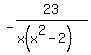 -23%2F%28x%28x%5E2-2%29%29