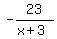 -23%2F%28x%2B3%29