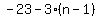 -23-3%28n-1%29