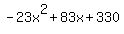 -23x%5E2%2B83x%2B330