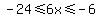 -24+%3C=+6+x+++%3C=+-6+