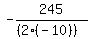 -245%2F%28%282%2A%28-10%29%29%29