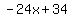 -24x%2B34