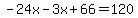 -24x-3x%2B66=120