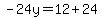-24y=12%2B24