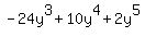 -24y%5E3%2B10y%5E4%2B2y%5E5