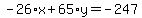 -26%2Ax%2B65%2Ay=-247