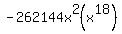 -262144x%5E2%28x%5E18%29