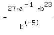 -27%2Aa%5E%28-1%29%2Ab%5E23%2Fb%5E-5