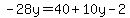 -28y=40%2B10y-2