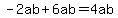 -2ab%2B6ab=4ab