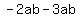 -2ab-3ab