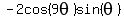 -2cos%289theta%29sin%28theta%29