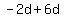-2d%2B6d
