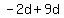 -2d%2B9d
