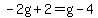 -2g%2B2=g-4