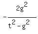 -2g%5E2%2F%28t%5E2+-+g%5E2%29