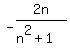 -2n%2F%28n%5E2%2B1%29