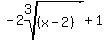 -2root%283%2C%28x-2%29%29%2B1%29
