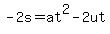 -2s=at%5E2-2ut