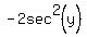 -2sec%5E2+%28y%29
