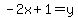 -2x%2B1=y
