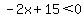 -2x%2B15%3C0