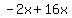 -2x%2B16x