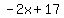 -2x%2B17