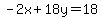 -2x%2B18y=18