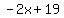 -2x%2B19