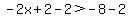 -2x%2B2-2%3E-8-2