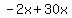 -2x%2B30x