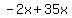-2x%2B35x