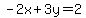 -2x%2B3y=2