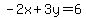 -2x%2B3y=6