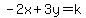 -2x%2B3y=k+